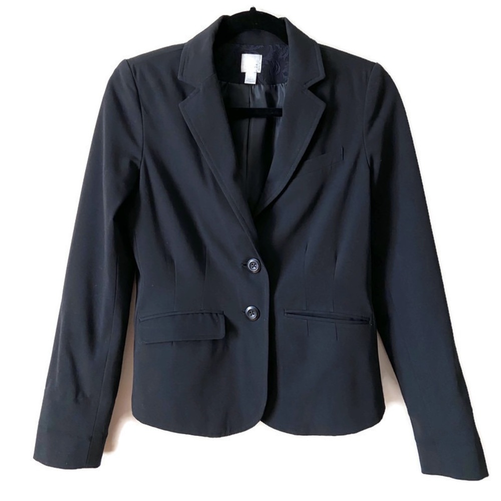 LC Lauren Conrad Women’s Lined Black Blazer, size 2